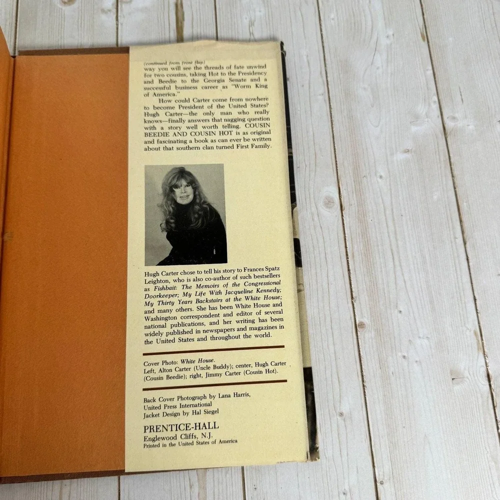 Cousin Beedie And Cousin Hot Hugh Carter 1978 Signed Biography Prentice-Hall